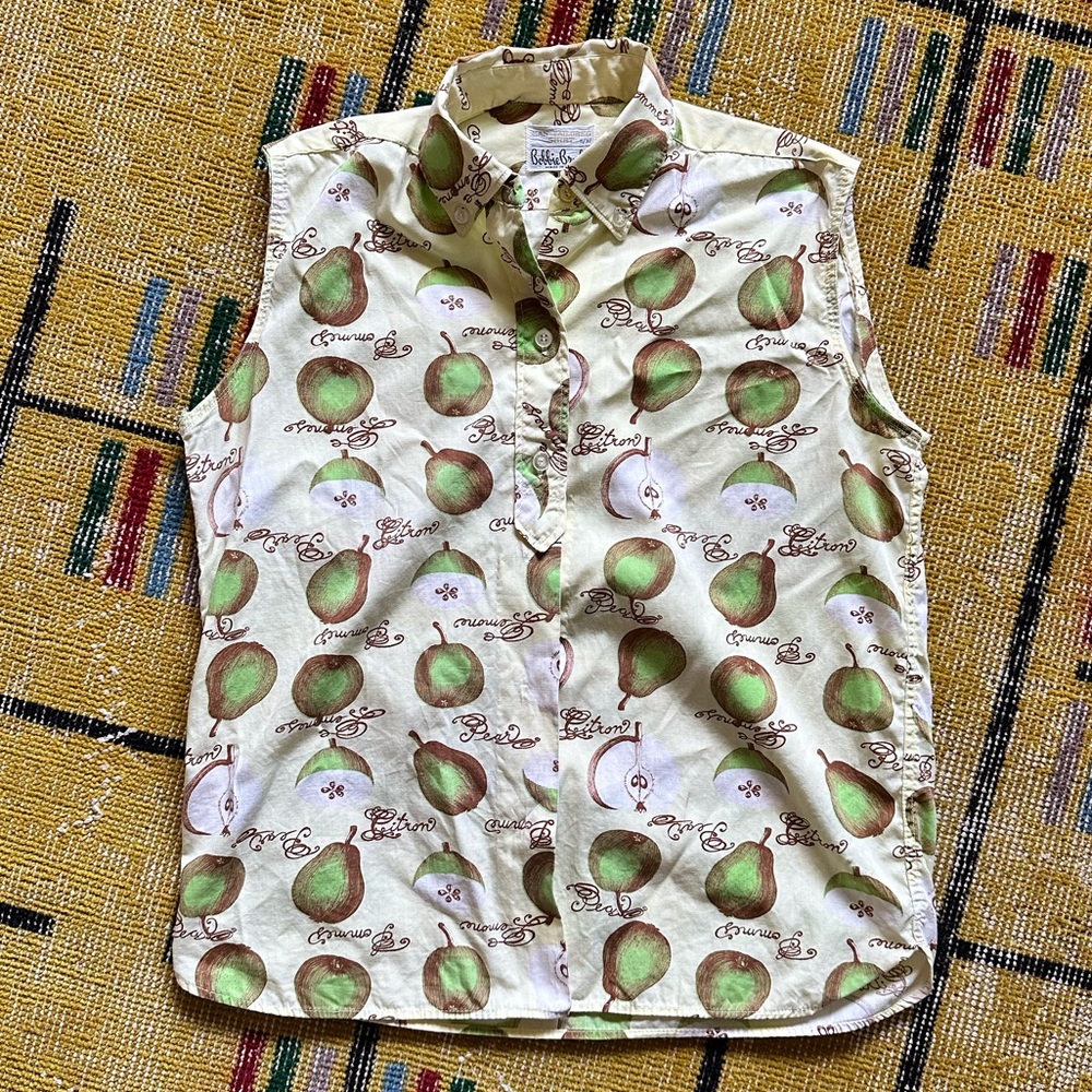 Vintage Pommes / Pear / Citron top 🍐🍏